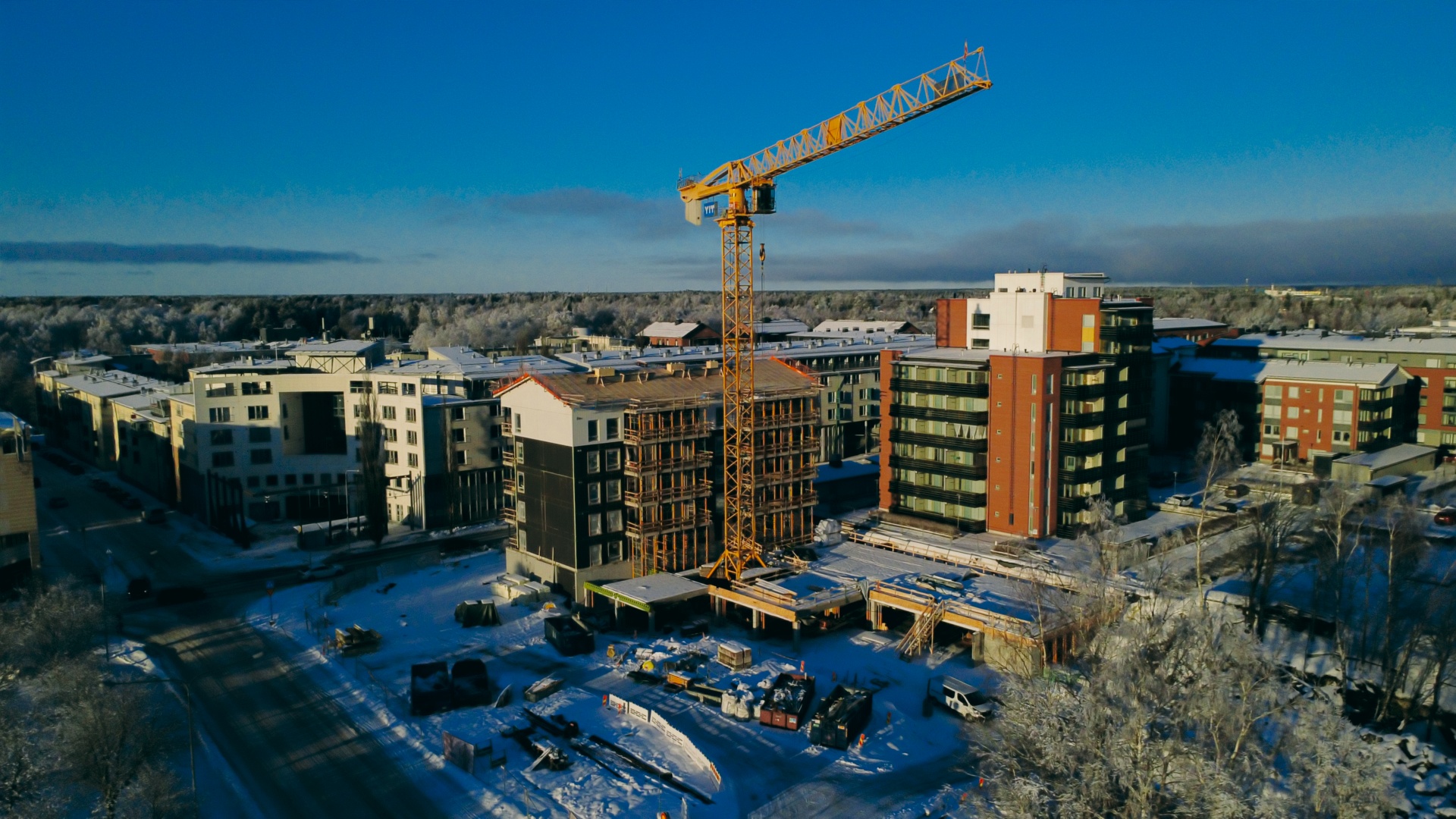 Vaasa YIT Rakennustyomaa Voyrinkaupunki 2026 Ilmakuva Ronimuiluphotography