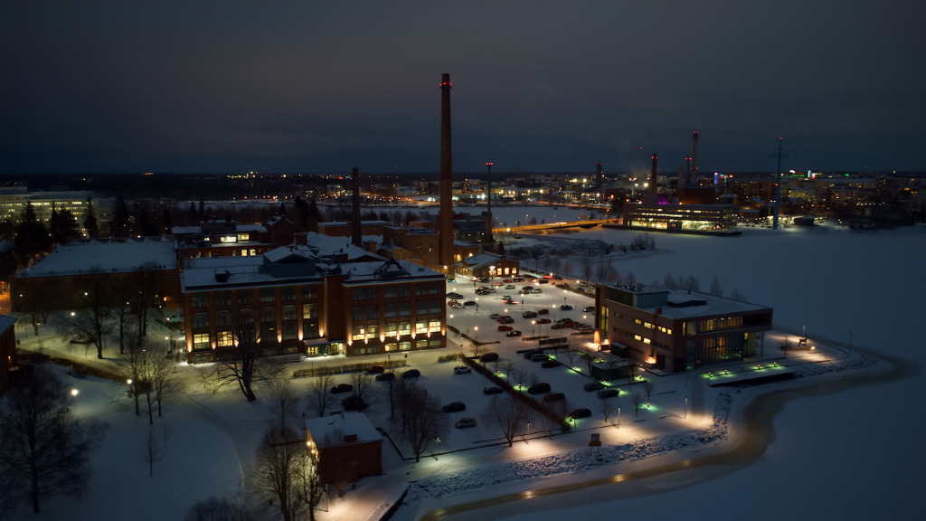 Vaasan yliopisto talvella 2026.